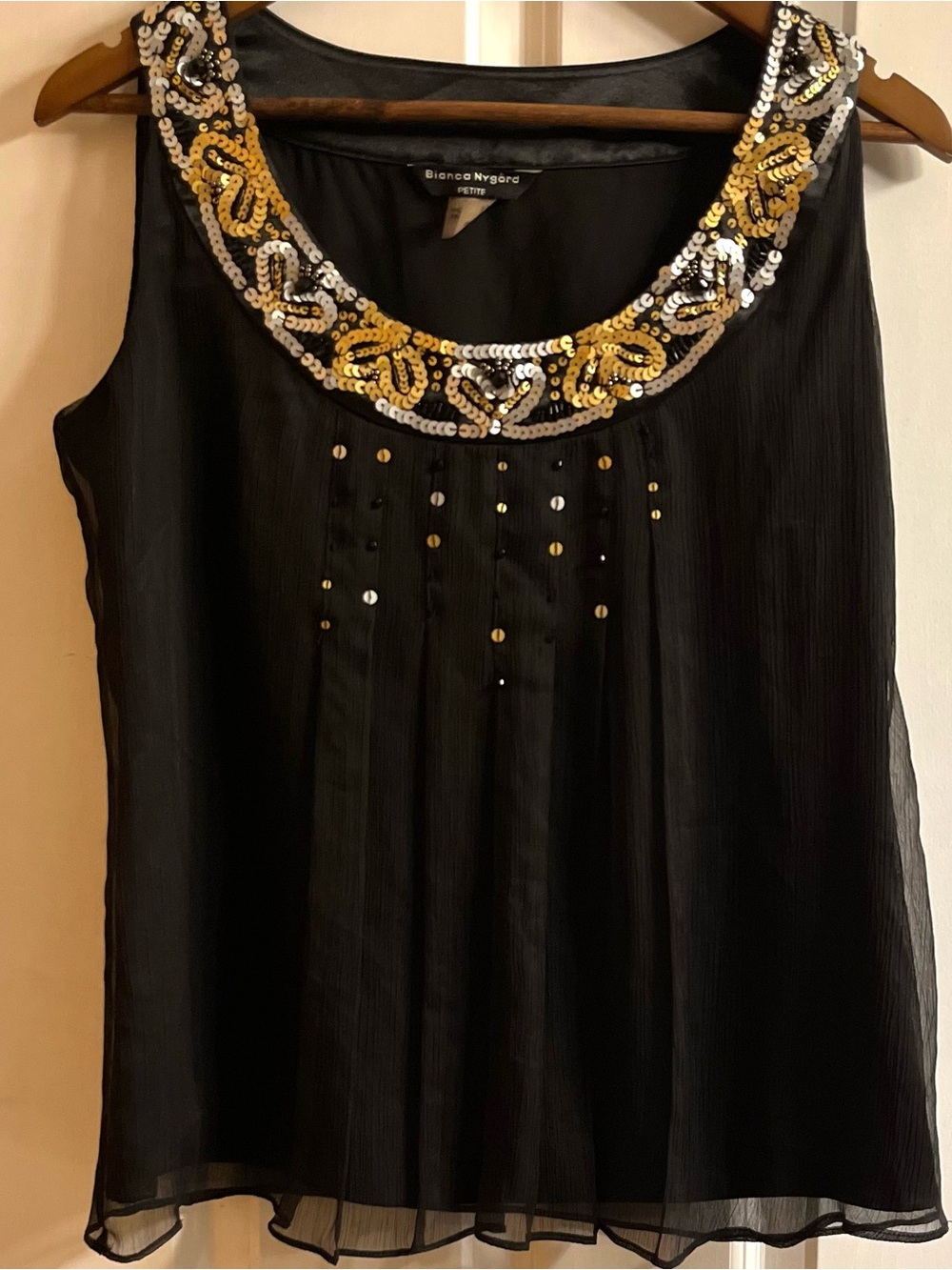 BIANCA NYGAARD - SZ 8P
Black Chiffon Blouse